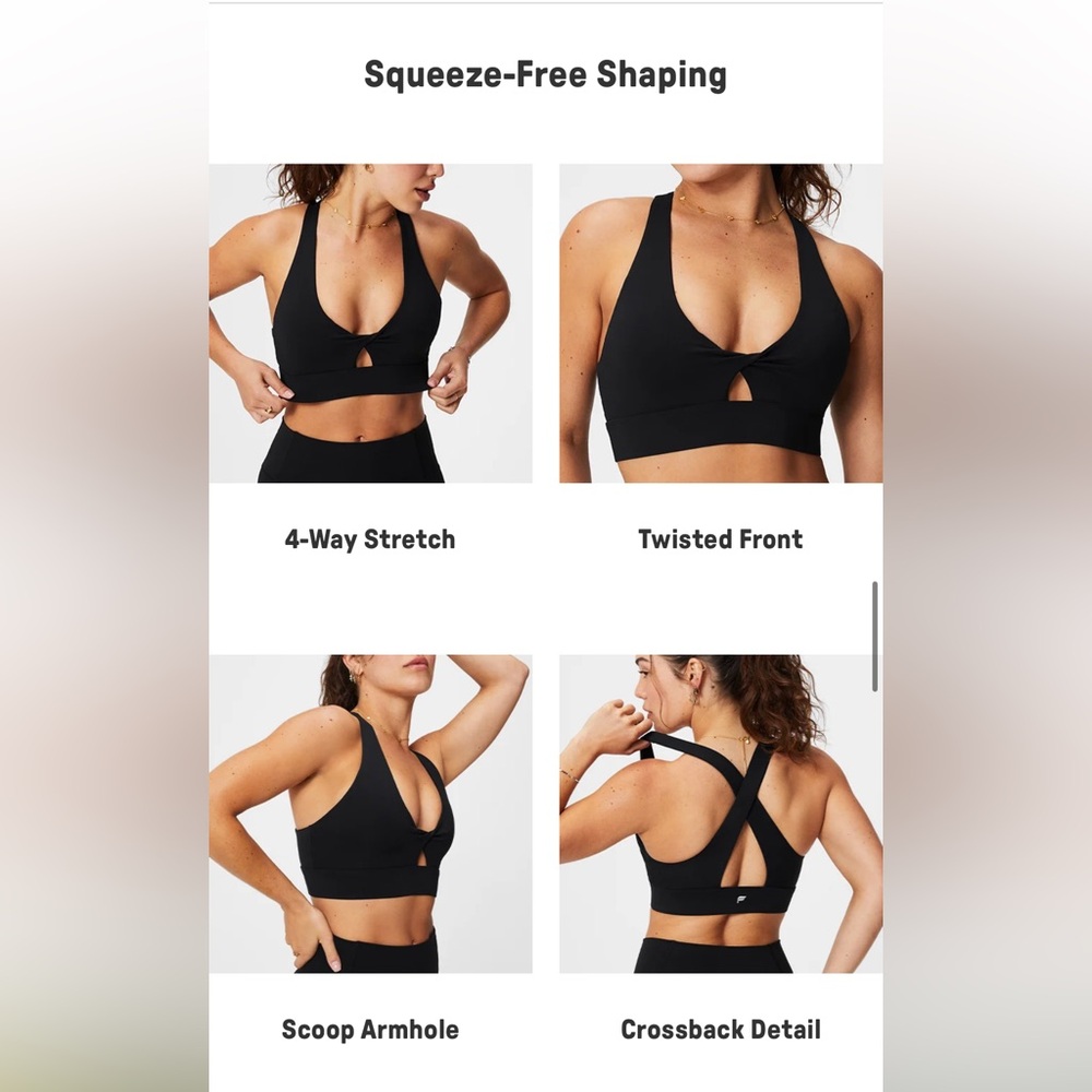 Oasis Twist Medium Impact Sports Bra in Storm Slate - Picture 9 of 10